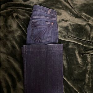 7 For All Mankind Indigo Flare Jeans